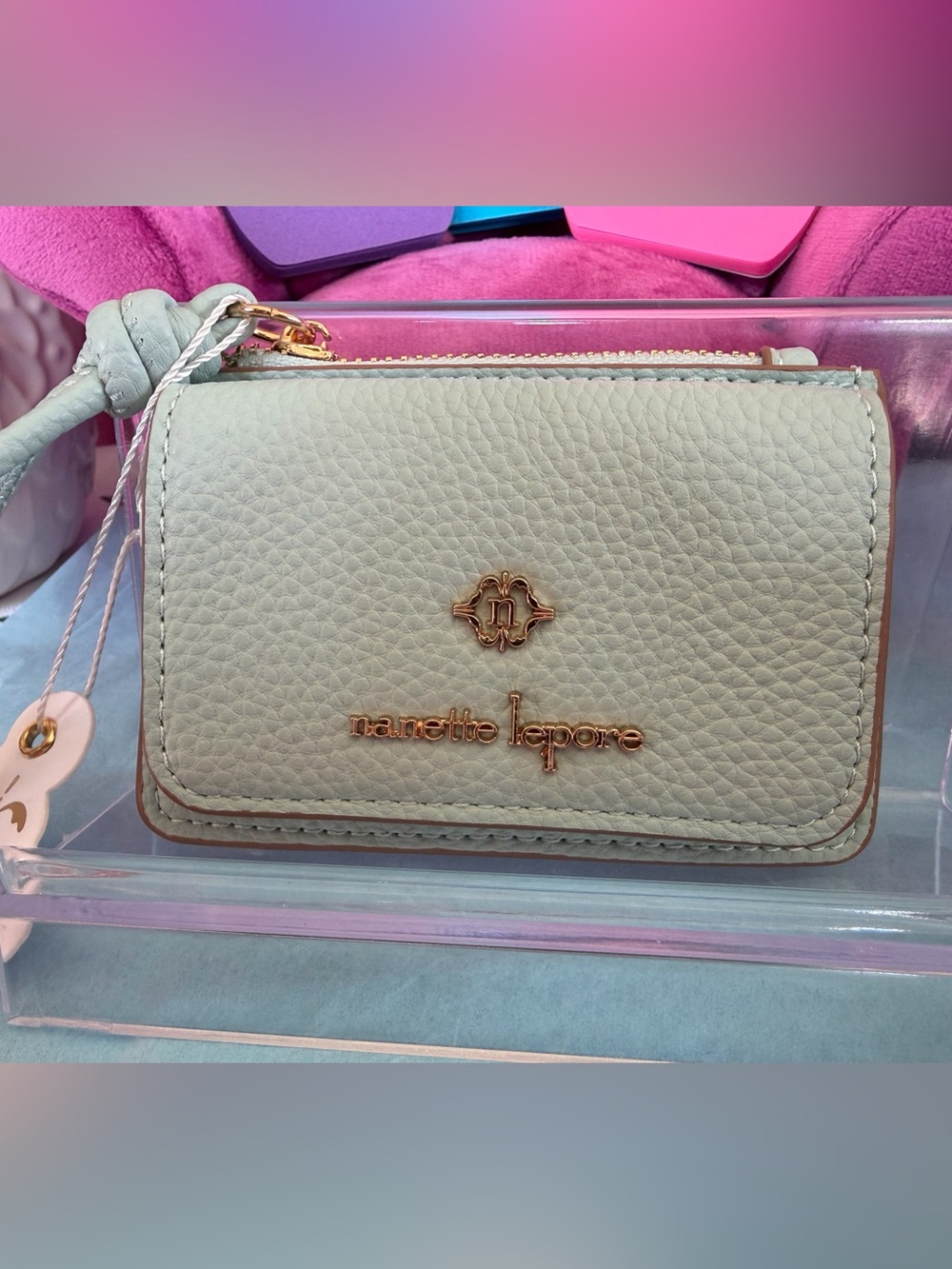 Nanette Lepore “Norah” Wallet in Surf Spray Green, NWT